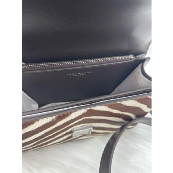 🔥🔥Brand New Tory Burch Eleanor Zebra HairCalf Small Convertible Shoulder Bag - Picture 6 of 10